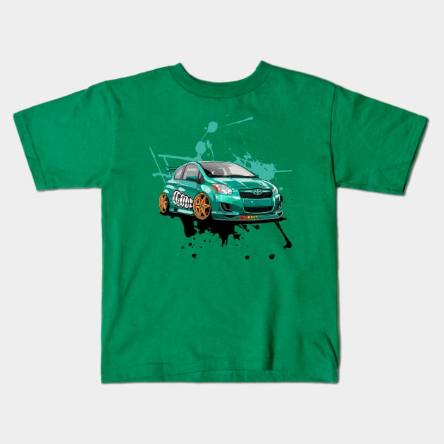 Customized Classic Cars Kids T-Shirt by irfankokabi